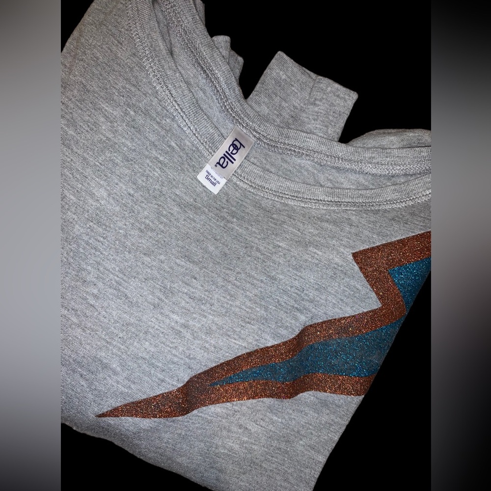 OKC Thunder Lightening Off the Shoulder Boutique Top Women’s Small - Picture 5 of 6